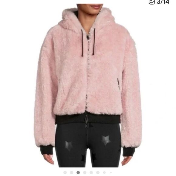 blanc noir Jackets & Blazers - Blank Noir Peach Whip Reversable Hoodie